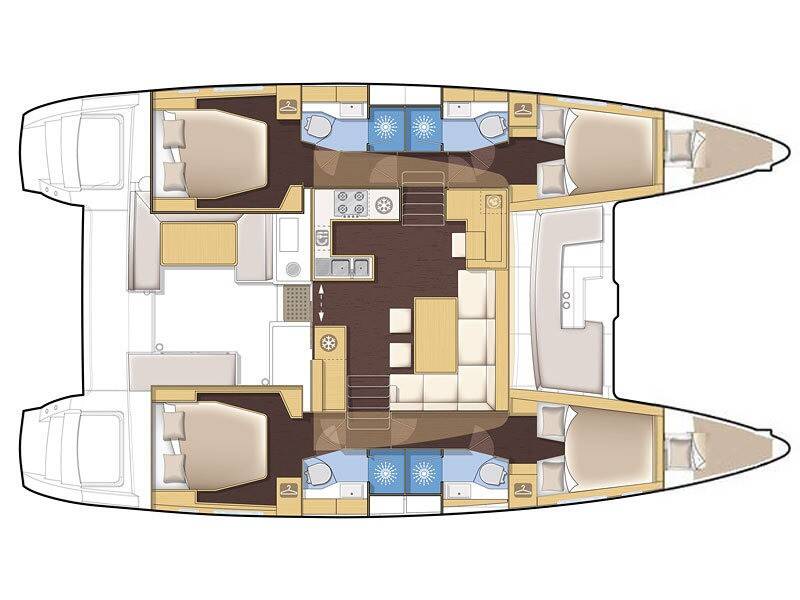 Lagoon 450F, AEROPI  |⛵ VIP, Skippered Only, Watermaker, Generator, AC, BBQ